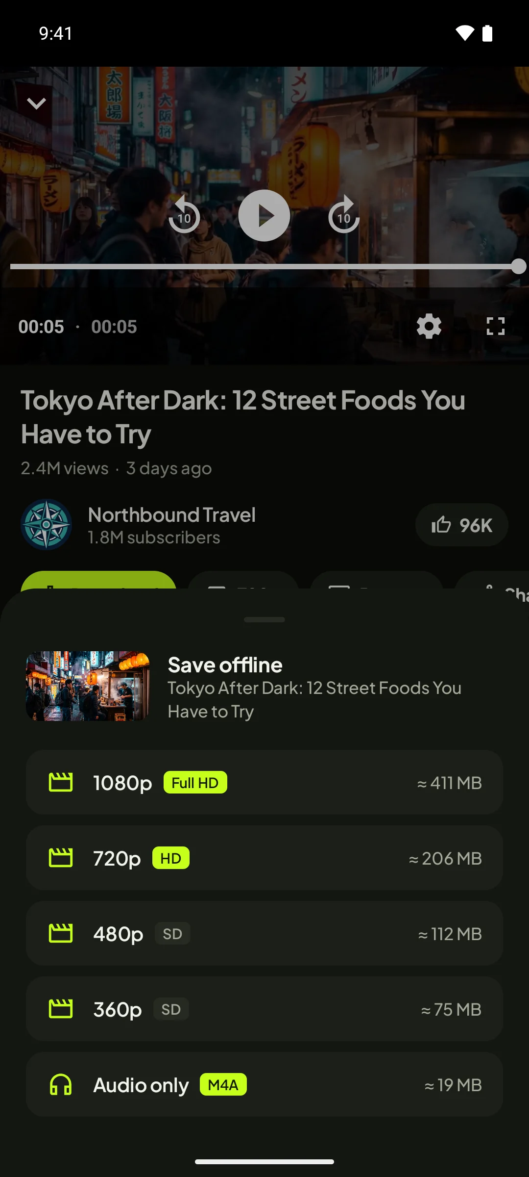 PlayMint download options with file sizes